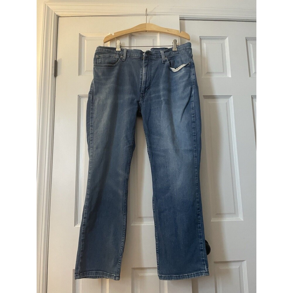 Levi’s 514 Jeans Men’s 40x30 Blue Straight Fit Flex Medium Wash Denim American